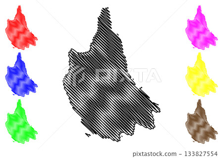 Levanzo island (Sicily, Italian Republic, Italy) map vector illustration, scribble sketch Levanzo map Levanzo island (Sicily, Italian Republic, Italy) map vector illustration, scribble sketch Levanzo map 133827554