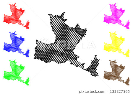 Pasalimani island (Republic of Turkey) map vector illustration, scribble sketch Pasalimani or Halone ada map Pasalimani island (Republic of Turkey) map vector illustration, scribble sketch Pasalimani or Halone ada map 133827565