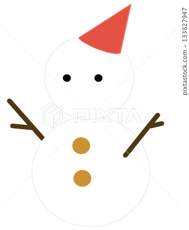 簡單的雪人圖標 簡單的雪人圖標 133827947