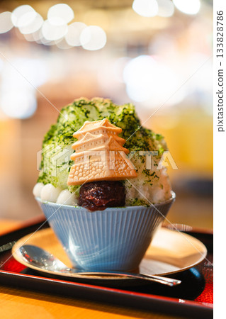 Toyosu Fukurasuzume's Sky Matcha Shaved Ice 133828786