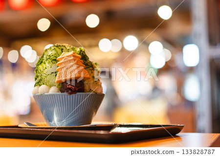 Toyosu Fukurasuzume's Sky Matcha Shaved Ice Toyosu Fukurasuzume's Sky Matcha Shaved Ice 133828787