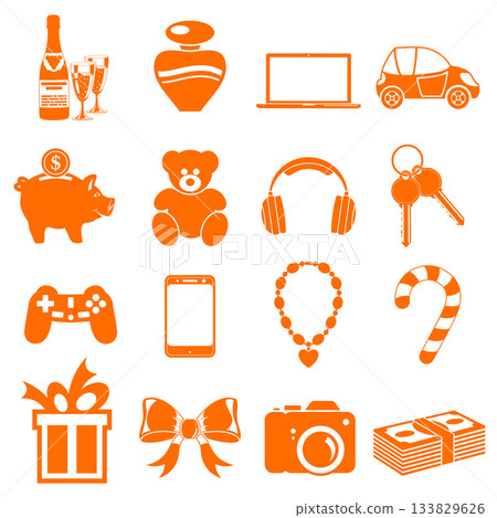 Christmas Gifts Icons Christmas Gifts Icons 133829626