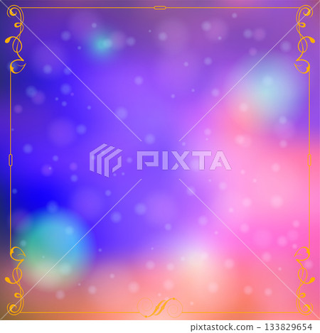 Retro Christmas Frame 133829654