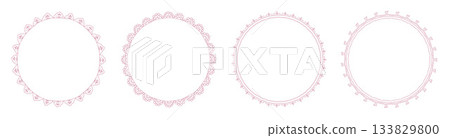 Whimsical Heart and Lace Frame Collection 133829800