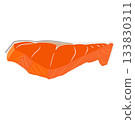 Raw salmon fillet 133830311