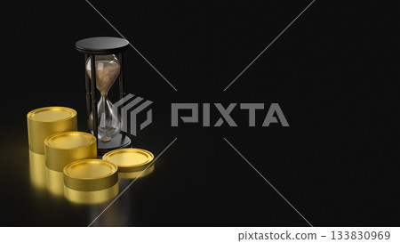Financial Time Value Wealth Growth Concept 3d rendering. Financial Time Value Wealth Growth Concept 3d rendering. 133830969
