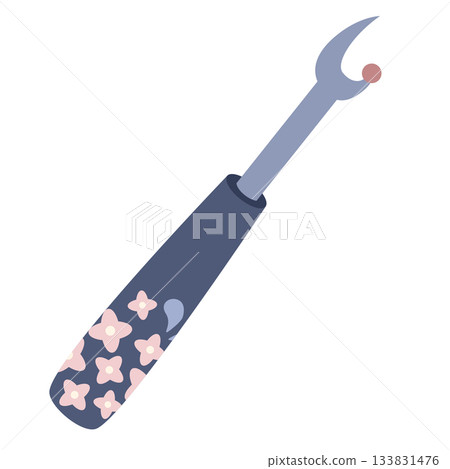 Cute illustration of a ripper (seam remover) 133831476
