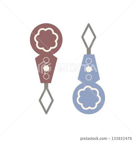 Cute illustration of threading 133831478