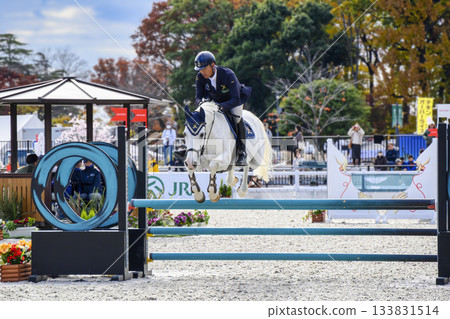 Setagaya Ward, Tokyo, Japan Breeding Show Jumping Horse Show at Equestrian Park Setagaya Ward, Tokyo, Japan Breeding Show Jumping Horse Show at Equestrian Park 133831514