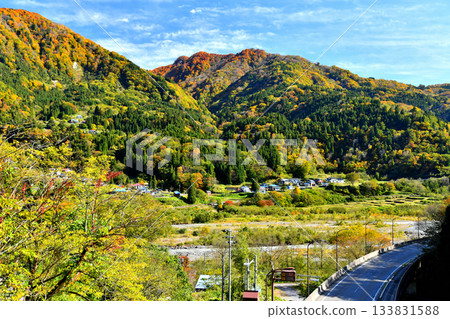 View of the area around Kitakotari Rihei in Otari Village, Nagano Prefecture (Otari Village, Nagano Prefecture) [November 2025] 133831588