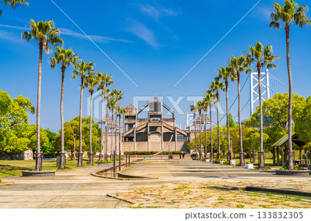 <Kagawa Prefecture> The Great Seto Bridge under the blue sky 133832305