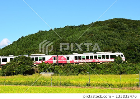 Hinabi (bound for Miyako) running on the JR Yamada Line Hinabi (bound for Miyako) running on the JR Yamada Line 133832476