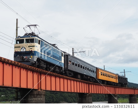 Oigawa Railway Express Okuoi No. 2 Fuji Headmark Nukuri Station - Kawane Onsen Sasamado Station Cut 3 133832611