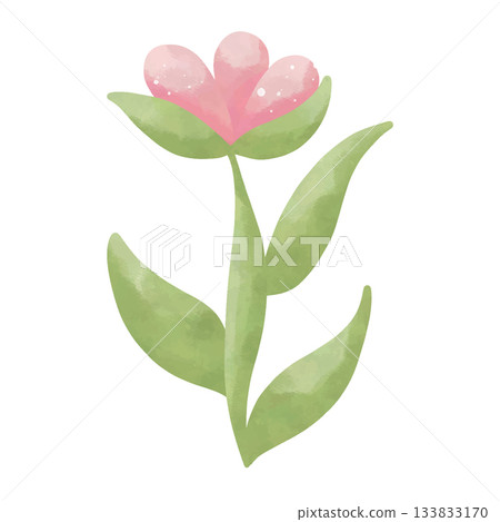 watercolor green tree on white background watercolor green tree on white background 133833170