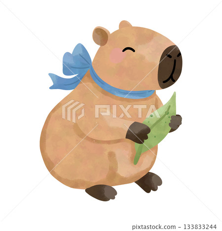 Capybara gardening day Capybara gardening day 133833244