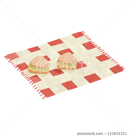 seamless pattern with capybara camping 133833321