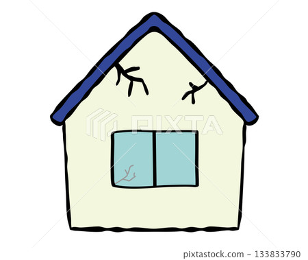 Abandoned vacant house in residential area - renovation 133833790