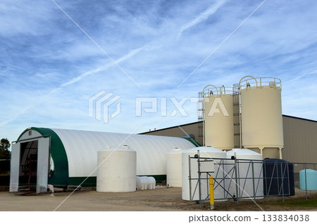 ndustrial storage tanks at rural facility ndustrial storage tanks at rural facility 133834038