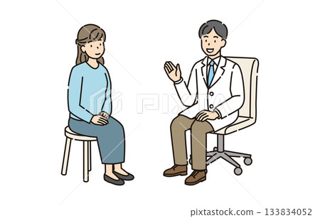 醫生和病人接受檢查 醫生和病人接受檢查 133834052