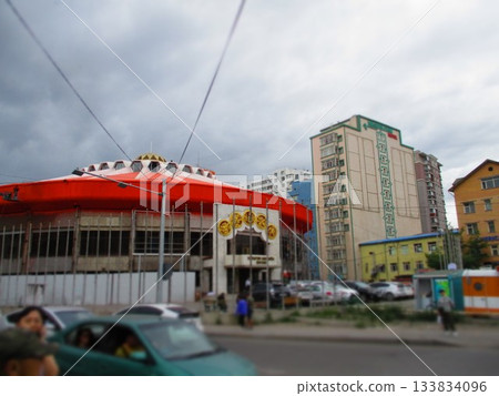 蒙古,烏蘭巴托,相撲宮,西洋鏡風格 蒙古,烏蘭巴托,相撲宮,西洋鏡風格 133834096