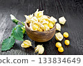Physalis in bowl on board 133834649