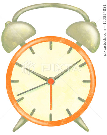 Illustration of an alarm clock with bells Illustration of an alarm clock with bells 133834851
