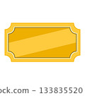 Gold Rectangular Banner Vector Illustration 133835520