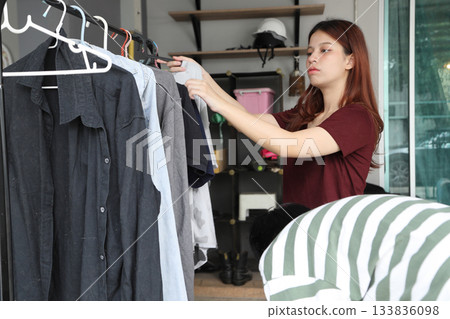 Hanging Clothes Hanging Clothes 133836098