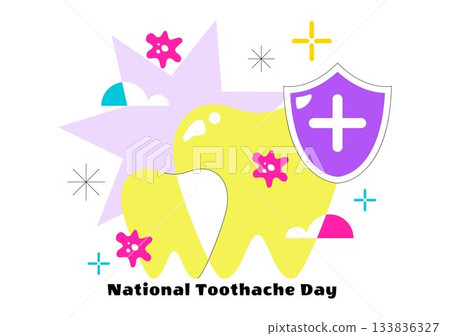 National Toothache Day Vector Illustration On February 9 Promoting Dental Hygiene To Prevent Pain Caused By Germs And Bacteria In Flat Background National Toothache Day Vector Illustration On February 9 Promoting Dental Hygiene To Prevent Pain Caused By Germs And Bacteria In Flat Background 133836327