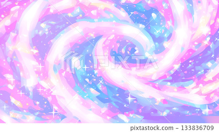 Sparkling colorful pastel swirl background 133836709