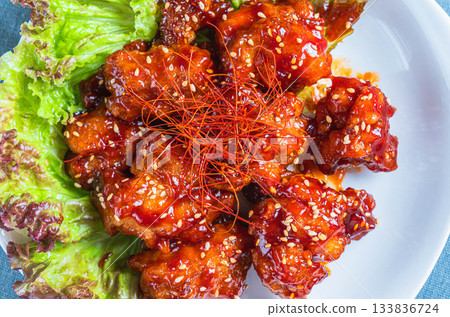 甜辣醬醃雞 133836724