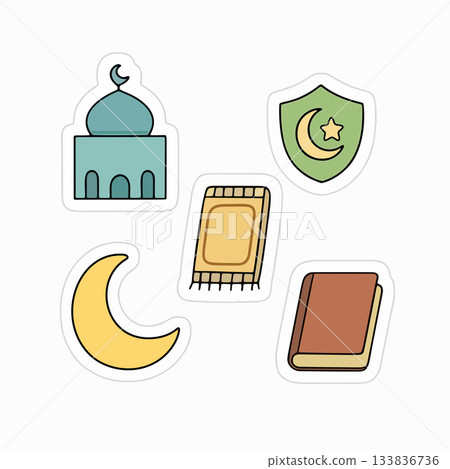 colored outline icons set of glass colored outline icons set of glass 133836736