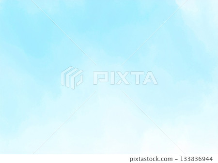 水彩風格淺藍色背景素材，銀比例，A4/A3尺寸 133836944