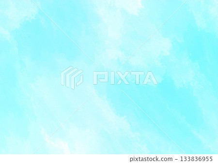 水彩風格淺藍色背景素材，銀比例，A4/A3尺寸 133836955