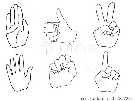 手標誌圖標集 133837252