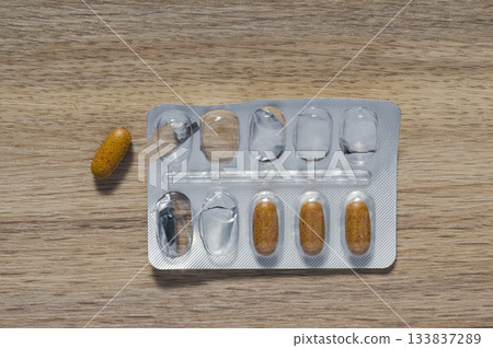 Pill blister packs still life Pill blister packs still life 133837289