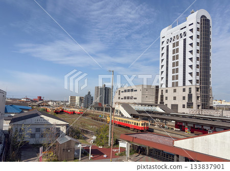 Scenery in front of the station Goi Station 133837901