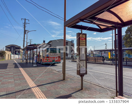 Scenery in front of the station Goi Station Scenery in front of the station Goi Station 133837904
