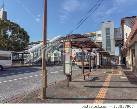 Scenery in front of the station Goi Station Scenery in front of the station Goi Station 133837905