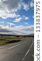 Straight road and Mount Fuji 133837975