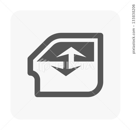 Car Window Unlock Icon 133838206