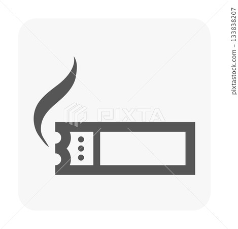 Cigarette Smoking Area Icon 133838207