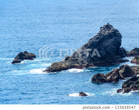 從式根島美麗的海岸線上看到的景色 133838547