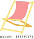 Deck chair vector beach deckchair icon isolated 133839174