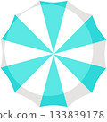 Beach umbrella vector summer sun parasol icon 133839178