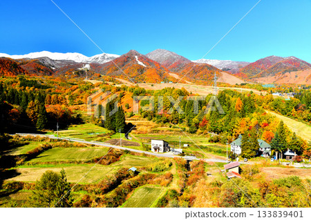 栂池全景橋/從松澤看到的栂池高原滑雪場（長野縣小谷村）[2025 年 11 月] 133839401