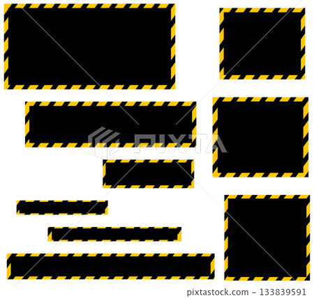 A set of various banner materials with convenient tra tape patterns A set of various banner materials with convenient tra tape patterns 133839591