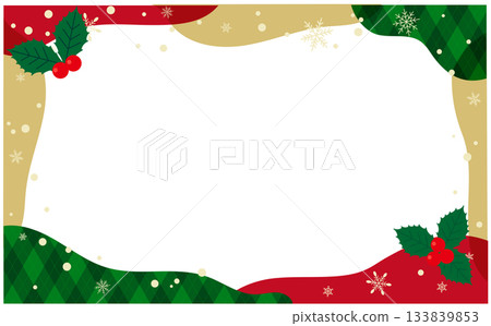 聖誕主題裝飾邊框背景插圖 133839853