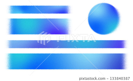 Blue spray-painted caption base with gradient ribbon and circular cushions Blue spray-painted caption base with gradient ribbon and circular cushions 133840387