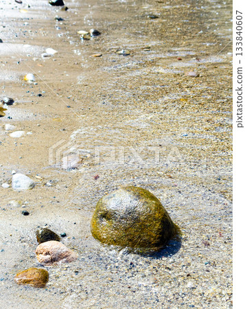 Background material: Sparkling ocean shore Background material: Sparkling ocean shore 133840607